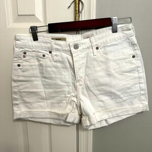 AG Hailey white denim shorts size 28